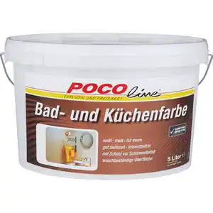 Bad- und Küchenfarbe weiß 5 Liter