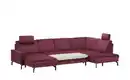 Bild 2 von Kollektion Kraft Wohnlandschaft  Grace ¦ lila/violett ¦ Maße (cm): B: 332 H: 89 T: 220 Polstermöbel > Sofas > Schlafsofas - Möbel Kraft