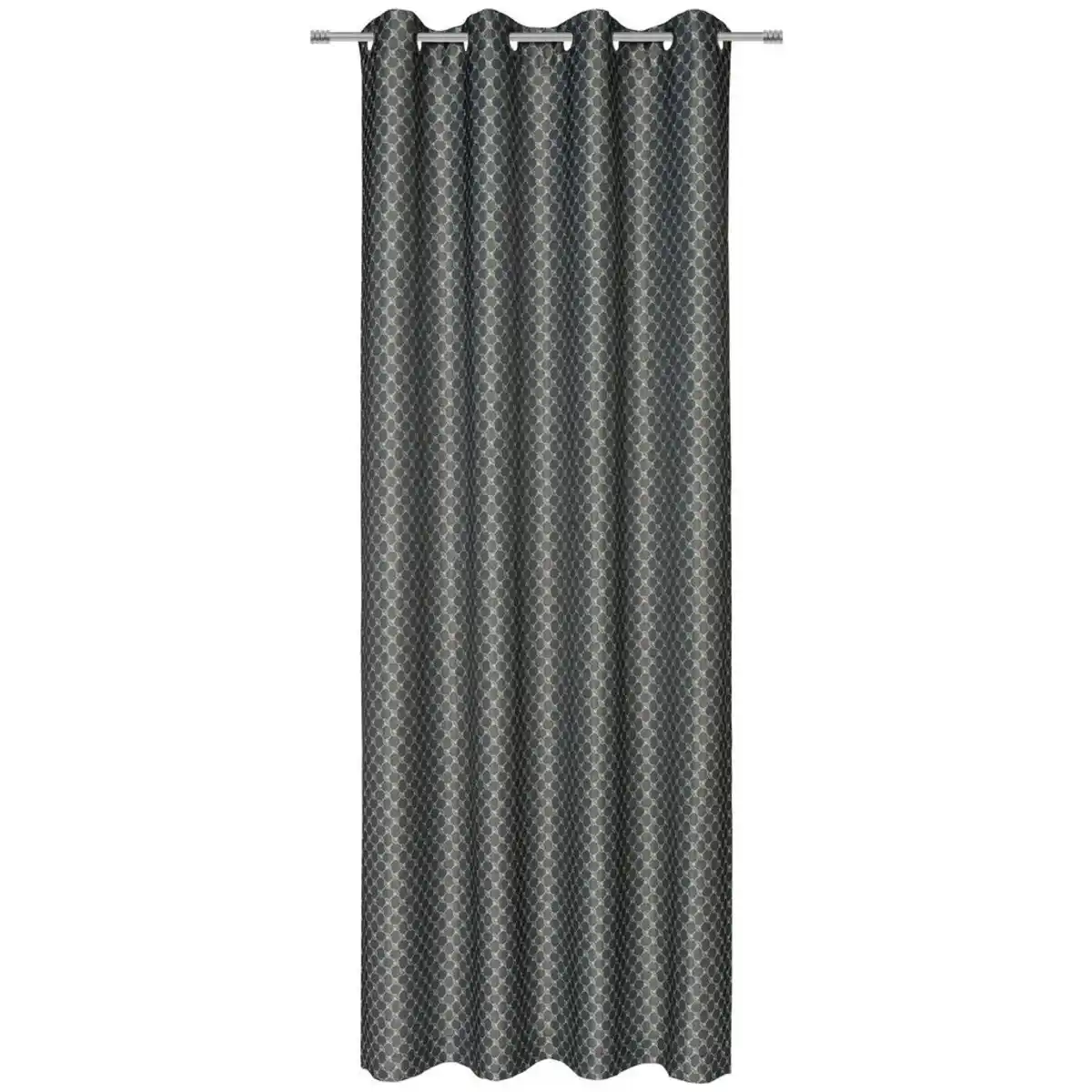 Bild 1 von Joop! Ösenschal J-Allovers, Grau, Textil, Raute, 140x250 cm, Wohntextilien, Gardinen & Vorhänge, Fertiggardinen, Ösenschals