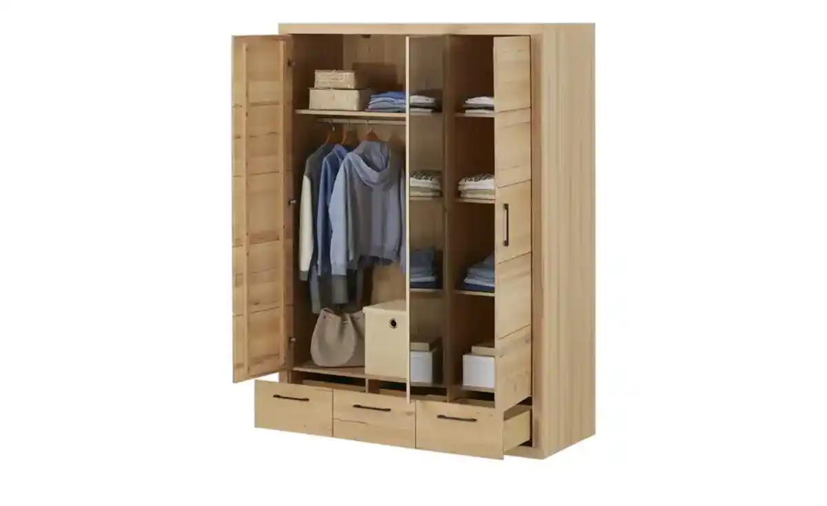 Bild 2 von Kleiderschrank ¦ holzfarben ¦ Maße (cm): B: 150 H: 209 T: 62 Schränke > Kleiderschränke > Drehtürenschränke - Möbel Kraft
