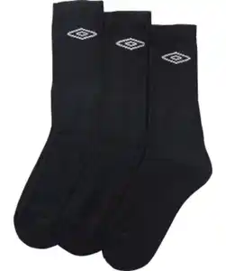 Umbro Tennissocken, 3er-Pack, schwarz