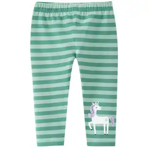 Baby Leggings im Streifen-Look DUNKELGRÜN / HELLGRÜN