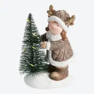 Deko-Figur im Winter-Design, ca. 10x6x15cm, Brown