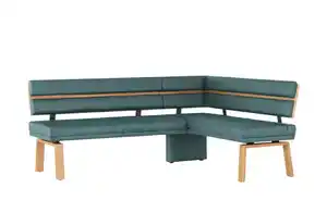 Eckbank  Leder ¦ blau ¦ Maße (cm): B: 203 H: 88 T: 157 Bänke > Eckbänke - Möbel Kraft