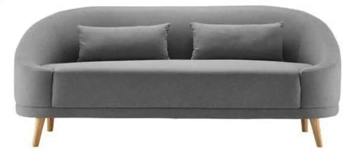 Bild 1 von Sofa Jannike Dunkelgrau Velours, Dunkelgrau