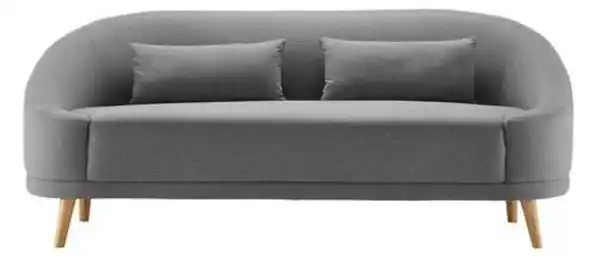 Bild 1 von Sofa Jannike Dunkelgrau Velours, Dunkelgrau