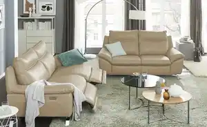 Natuzzi Editions Sofa aus Echtleder Orlando