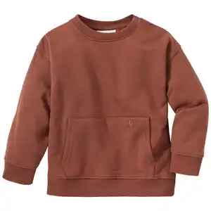 Baby Sweatshirt mit Kängurutasche ROSTBRAUN