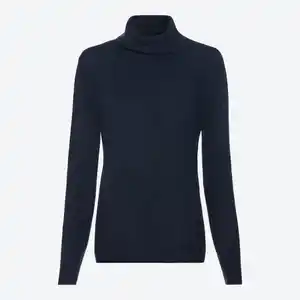 Damen-Pullover mit Rollkragen, Dark-blue