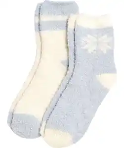 Kuschelige Flauschsocken, 2er-Pack, Janina, hellblau