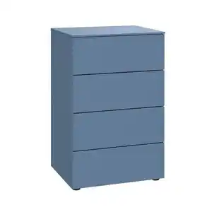 Xora Kommode Primolar Garda, Blau, Holzwerkstoff, 4 Schubladen, 50x79x41 cm, Typenauswahl, Beimöbel erhältlich, stehend, in verschiedenen Größen Holzdekoren erhältlich, Wohnzimmer, Kommoden & Si