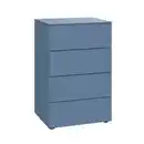Bild 1 von Xora Kommode Primolar Garda, Blau, Holzwerkstoff, 4 Schubladen, 50x79x41 cm, Typenauswahl, Beimöbel erhältlich, stehend, in verschiedenen Größen Holzdekoren erhältlich, Wohnzimmer, Kommoden & Si