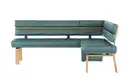 Bild 3 von Eckbank  Leder ¦ blau ¦ Maße (cm): B: 203 H: 88 T: 157 Bänke > Eckbänke - Möbel Kraft
