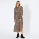 Bild 1 von Damen-Kleid aus Viskose mit Gürtel, Brown