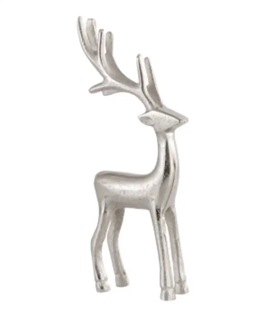 Bild 1 von Deko-Rentier Weihnachten, ca. 10 x 4 x 22 cm, silber