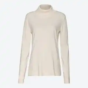 Damen-Pullover mit Rollkragen, Ecru