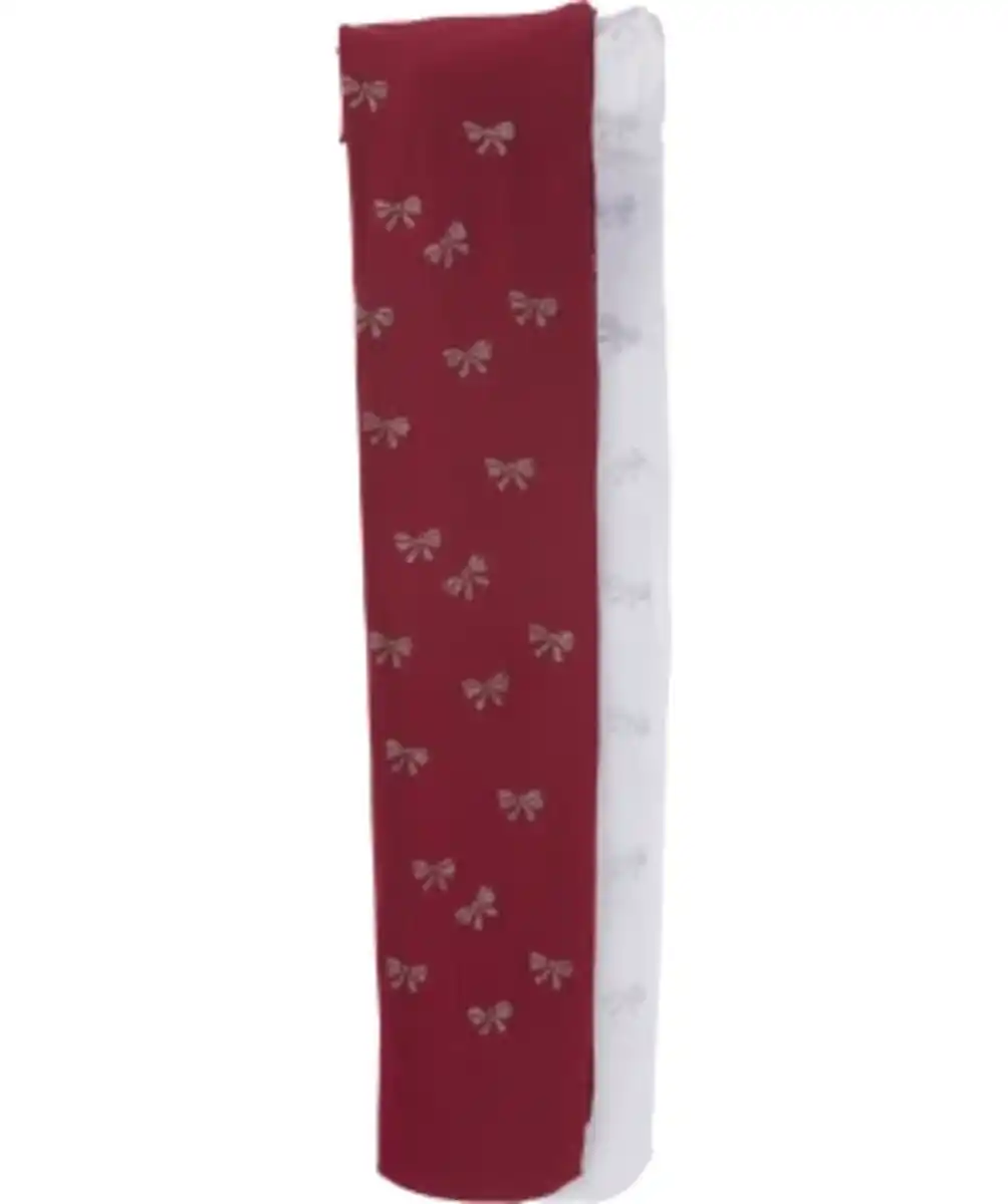 Bild 1 von Feinstrumpfhosen mit Glitzermuster, 2er-Pack, rot