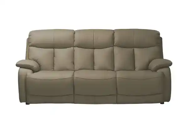 Bild 1 von Wohnwert Ledersofa aus Echtleder Ambra ¦ braun ¦ Maße (cm): B: 218 H: 102 T: 102 Polstermöbel > Sofas > 3-Sitzer - Möbel Kraft