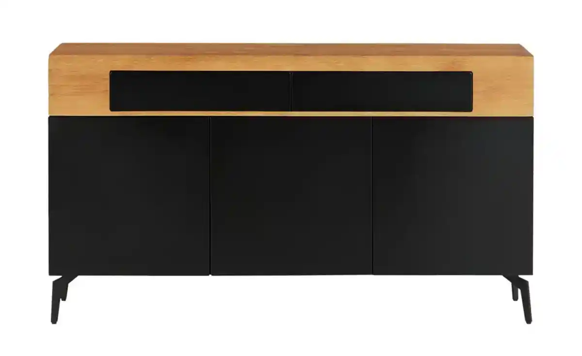 Bild 2 von Sideboard ¦ schwarz ¦ Maße (cm): B: 160 H: 90 T: 40 Kommoden & Sideboards > Sideboards - Möbel Kraft