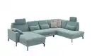 Bild 3 von Kollektion Kraft Wohnlandschaft  Grace ¦ blau ¦ Maße (cm): B: 332 H: 89 T: 220 Polstermöbel > Sofas > Schlafsofas - Möbel Kraft