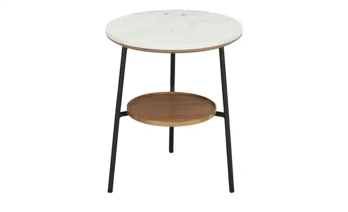 Bild 1 von Beistelltisch ¦ weiß ¦ Maße (cm): H: 50  Ø: [42.0] Tische > Beistelltische - Möbel Kraft