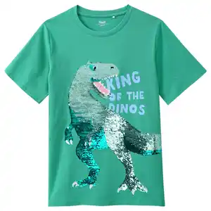 Jungen T-Shirt mit Wendepailletten GRÜN