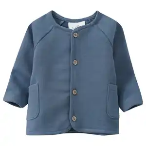 Newborn Sweatjacke mit zwei Taschen DUNKELBLAU