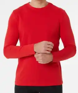 Rotes Langarmshirt, X-Mail, Rundhalsausschnitt, rot