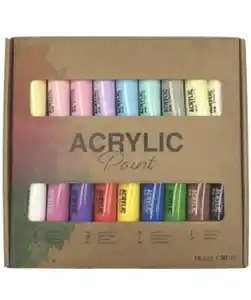 Acrylfarben, 0,648 l, 18 Stück, bunt