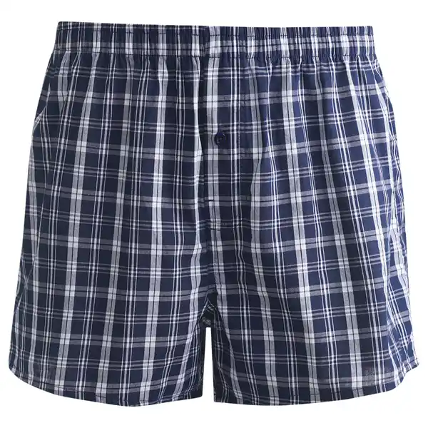 Bild 1 von Herren Boxershorts mit Karo-Muster DUNKELBLAU