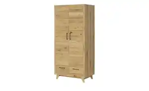 Kleiderschrank ¦ holzfarben ¦ Maße (cm): B: 104 H: 209 T: 62 Schränke > Kleiderschränke > Drehtürenschränke - Möbel Kraft