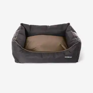 Hundekorb Domino Waterproof schwarz/beige EINHEITSFARBE