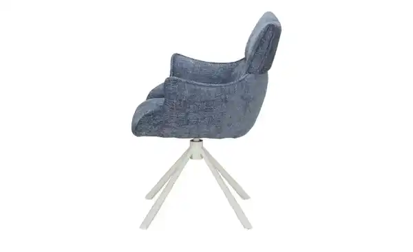 Bild 2 von Primo Armlehnstuhl drehbar Danae ¦ blau ¦ Maße (cm): B: 59,5 H: 91 T: 65 Stühle > Esszimmerstühle - Möbel Kraft