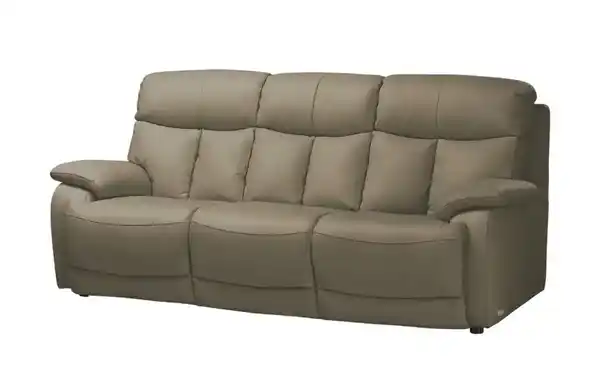 Bild 3 von Wohnwert Sofa 3-sitzig aus Echtleder mit manueller Relaxfunktion Ambra ¦ braun ¦ Maße (cm): B: 218 H: 102 T: 102 Polstermöbel > Sofas > 3-Sitzer - Möbel Kraft