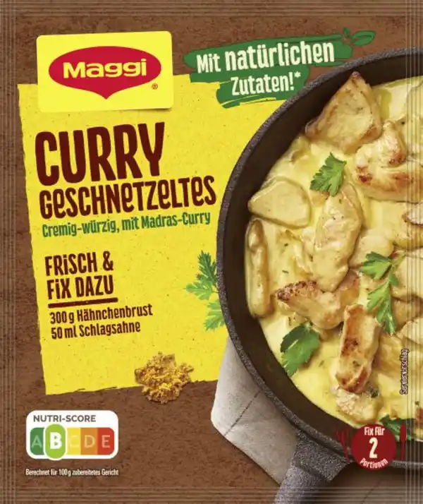 Bild 1 von Maggi Fix für Curry Geschnetzeltes