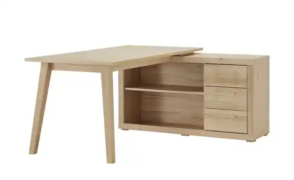 Bild 1 von smart Eckschreibtisch ¦ holzfarben ¦ Maße (cm): B: 165 H: 76 T: 130 Tische > Bürotische - Möbel Kraft