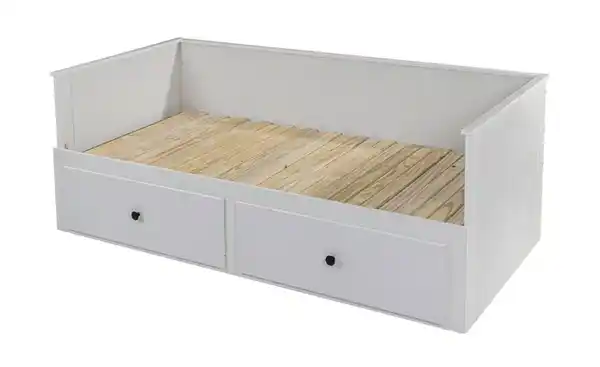 Bild 3 von Tagesbett mit Ausziehfunktion ¦ weiß ¦ Maße (cm): B: 96 H: 75 Betten > Bettgestelle - Möbel Kraft