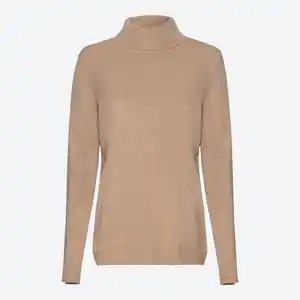 Damen-Pullover mit Rollkragen, Light-brown