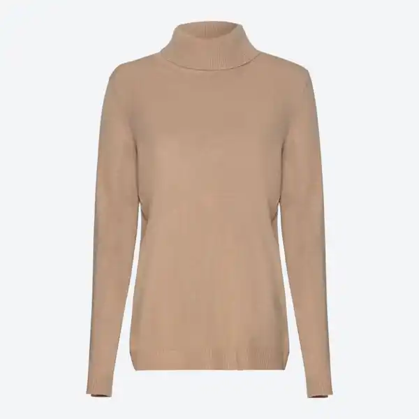 Bild 1 von Damen-Pullover mit Rollkragen, Light-brown