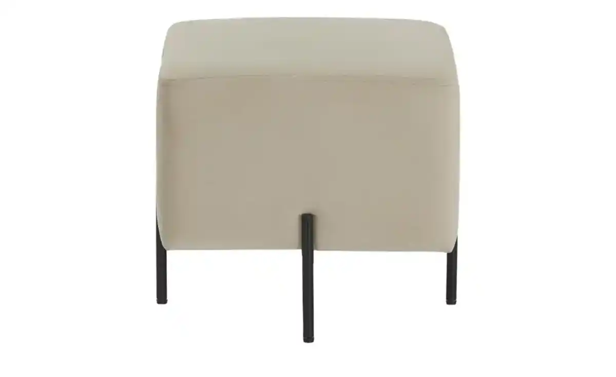 Bild 3 von Polsterhocker ¦ beige ¦ Maße (cm): B: 43 H: 40 T: 43 Polstermöbel > Hocker - Möbel Kraft