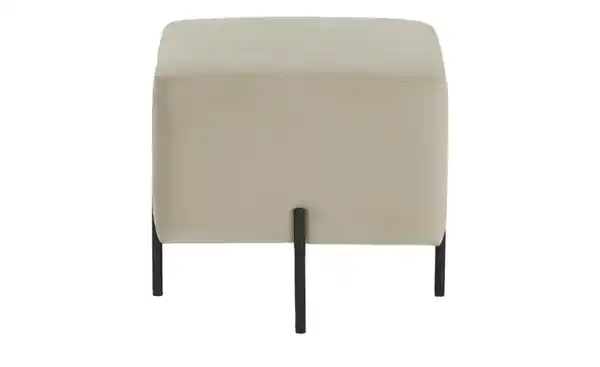 Bild 3 von Polsterhocker ¦ beige ¦ Maße (cm): B: 43 H: 40 T: 43 Polstermöbel > Hocker - Möbel Kraft