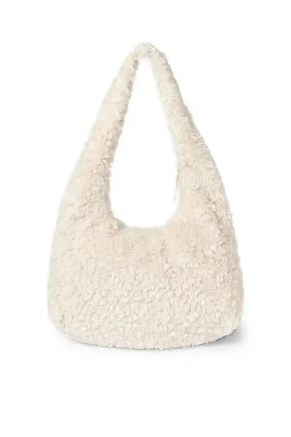 Bild 1 von C&A Teddy-Schultertasche, Beige, Größe: 1 size