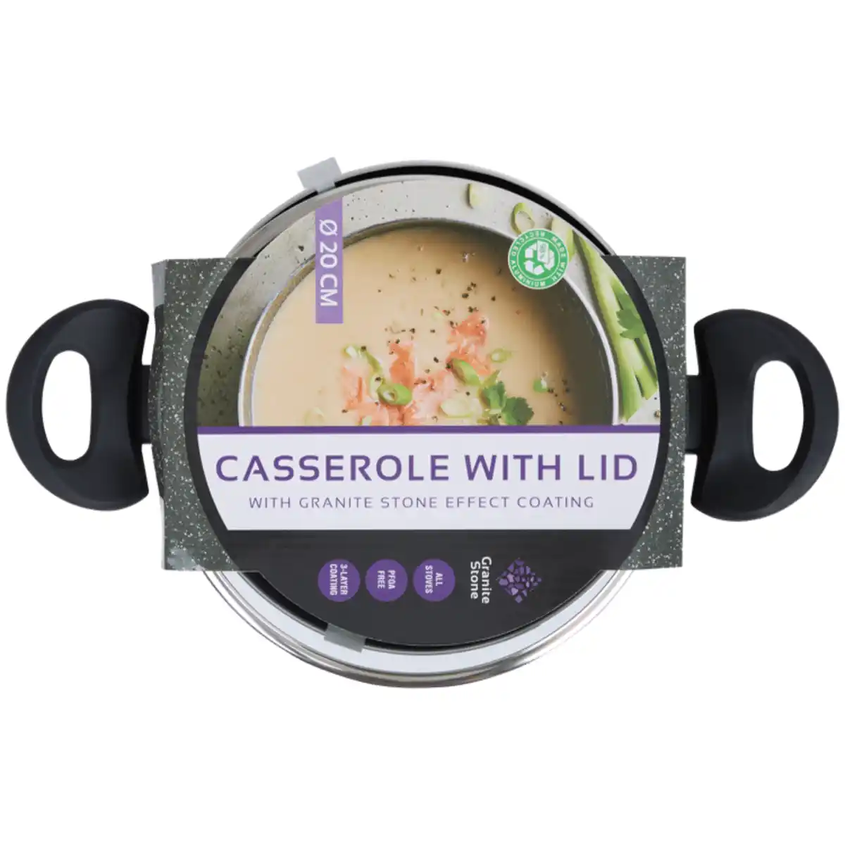 Bild 2 von Kasserolle mit Graniteffekt-Beschichtung
