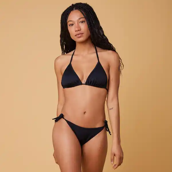 Bild 1 von Bikini-Oberteil Damen Triangel Mae verschiebbar schwarz