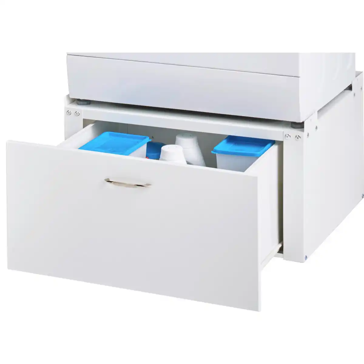 Bild 1 von Waschmaschinen-Unterschrank weiß Metall