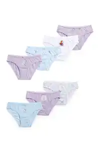 C&A Multipack 7er-Die Eiskönigin-Slip, Lila, Größe: 98-104
