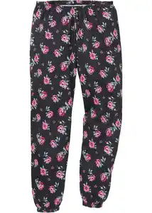 Pyjama aus Bio-Baumwolle, 36/38, Schwarz