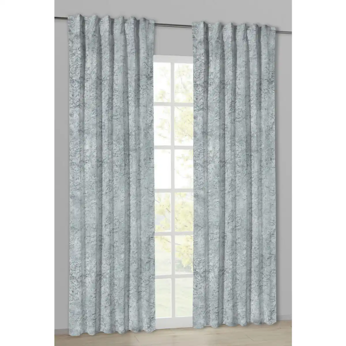 Bild 1 von Thermovorhang Frozen silber B/L: ca. 140x245 cm