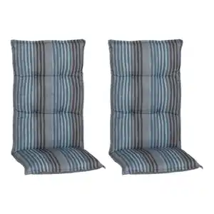Beo Saumauflage für Hochlehner Tissa blaugrau Polyester-Mischgewebe B/L/S: ca. 46x118x8 cm 2er Set