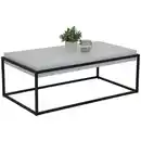 Bild 1 von Couchtisch Carlos weiß Marmor Nachbildung B/H/T: ca. 114x42x64 cm